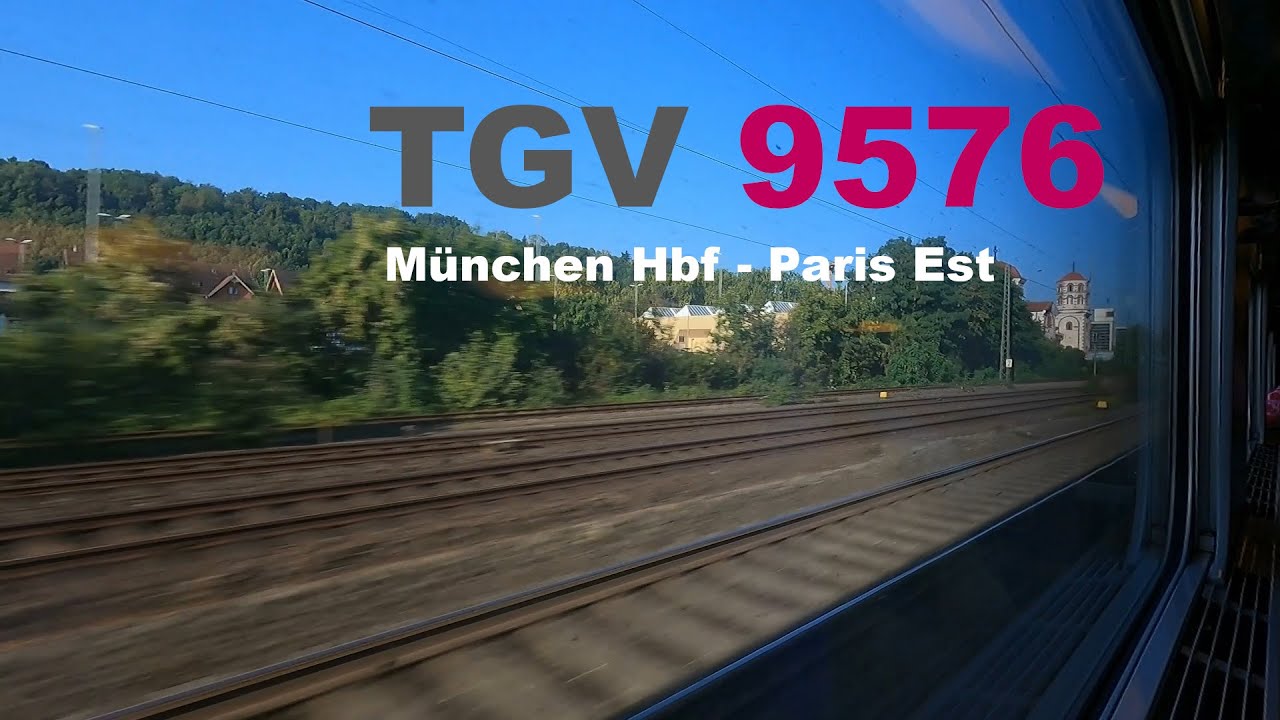 Im TGV INOUI von München nach Paris | TGV 9576 Mitfahrt