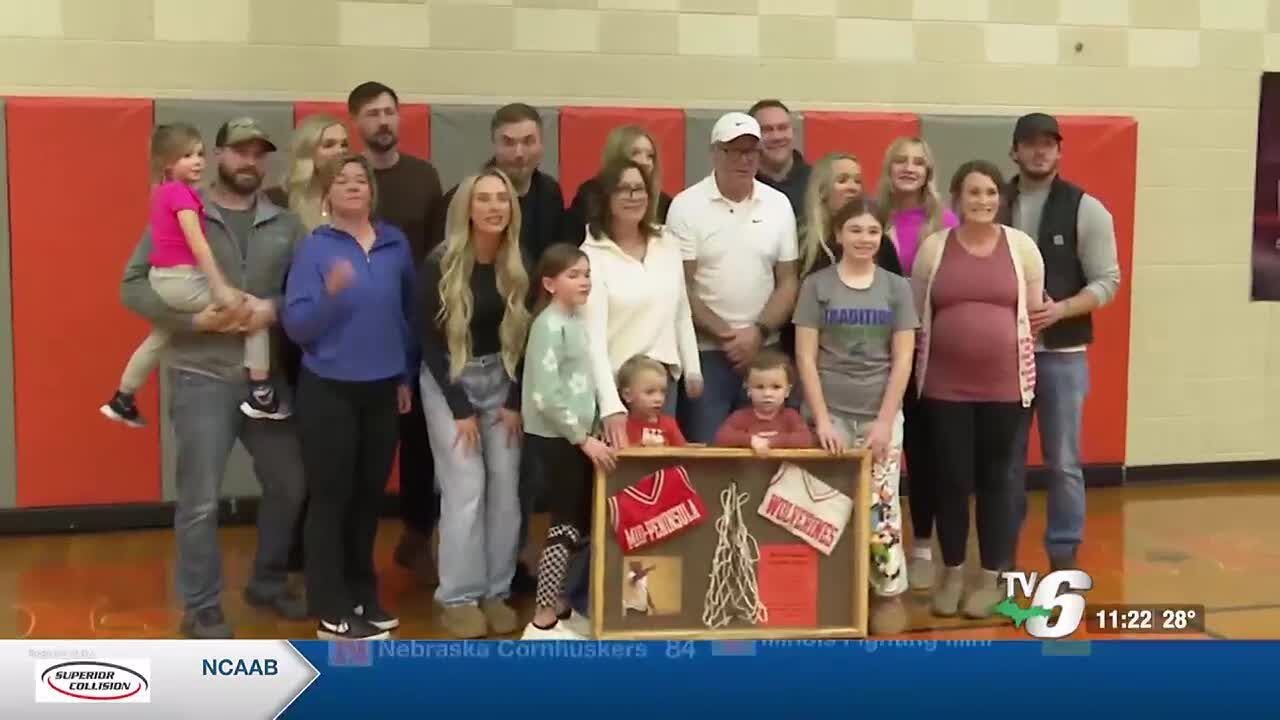 Mid-Peninsula high school honors former head coach Mark Branstrom with whistle retirement ceremon...