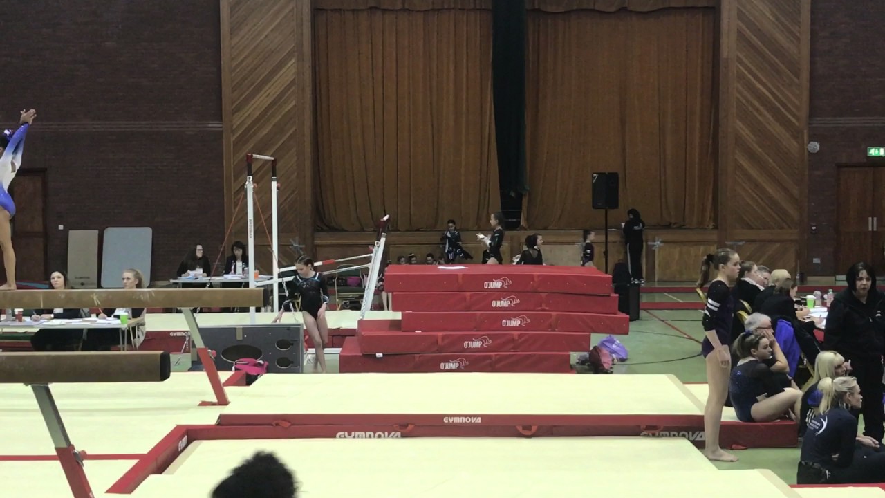 National grade 3 gymnastics bar routine West Midlands competition- faith, march 17