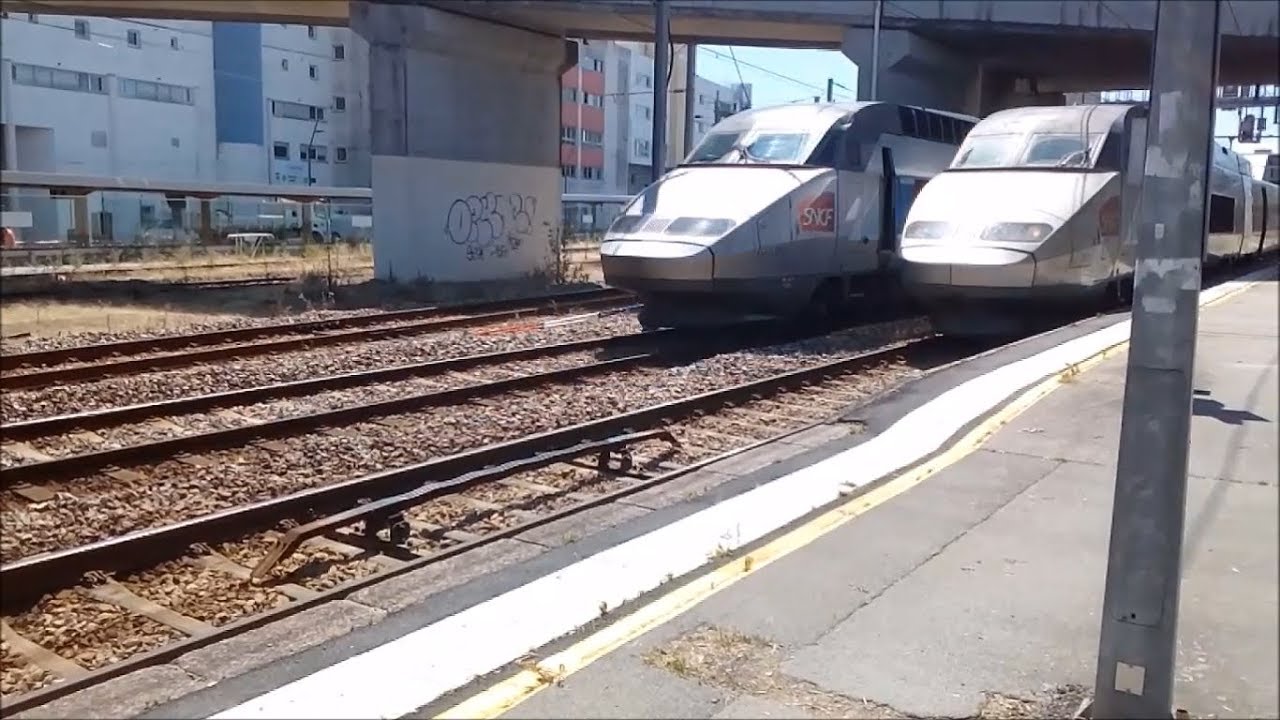 TGV et TER à Lorient. Juillet 2018 1ère Partie. +cabine TGV
