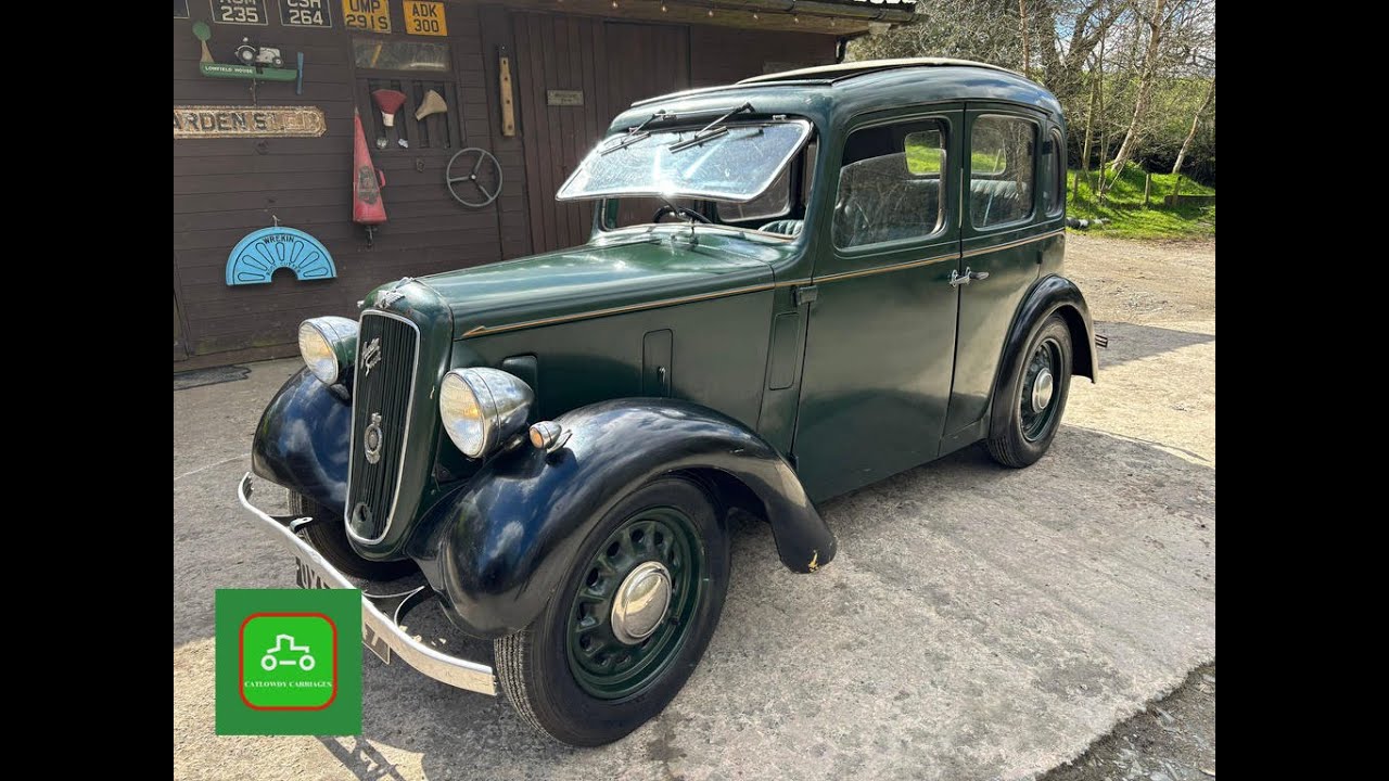 AUSTIN BIG SEVEN 1938 SIXLITE SALOON SOLD BY www.catlowdycarriages.com