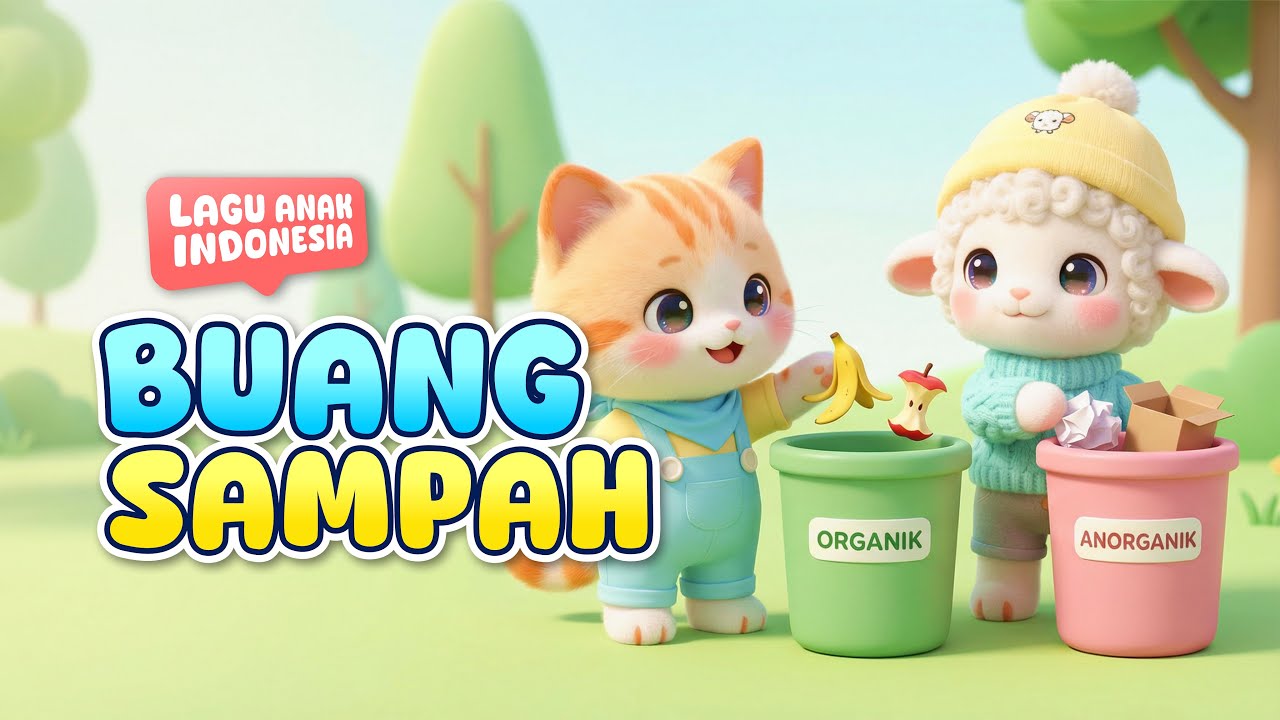 Buang Sampah - Lagu Anak Indonesia | Mio Si Kucing Lucu