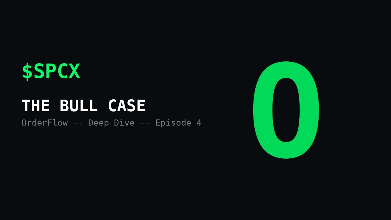 $SPCX: The Bull Case (OrderFlow Deep Dive, Episode 4)