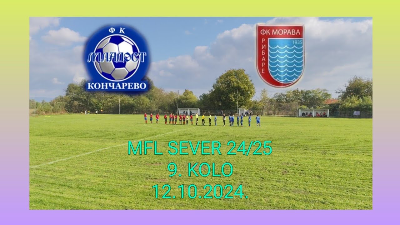 FK MLADOST KONČAREVO - FK MORAVA RIBARE 2:2 (1:1) MFL Sever 24/25 9.kolo