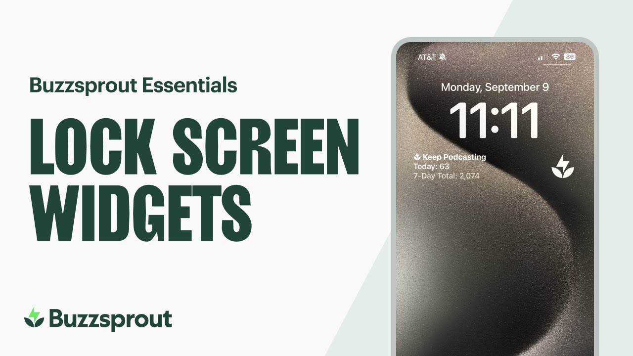 Lock Screen Widgets for iOS — Buzzsprout Essentials