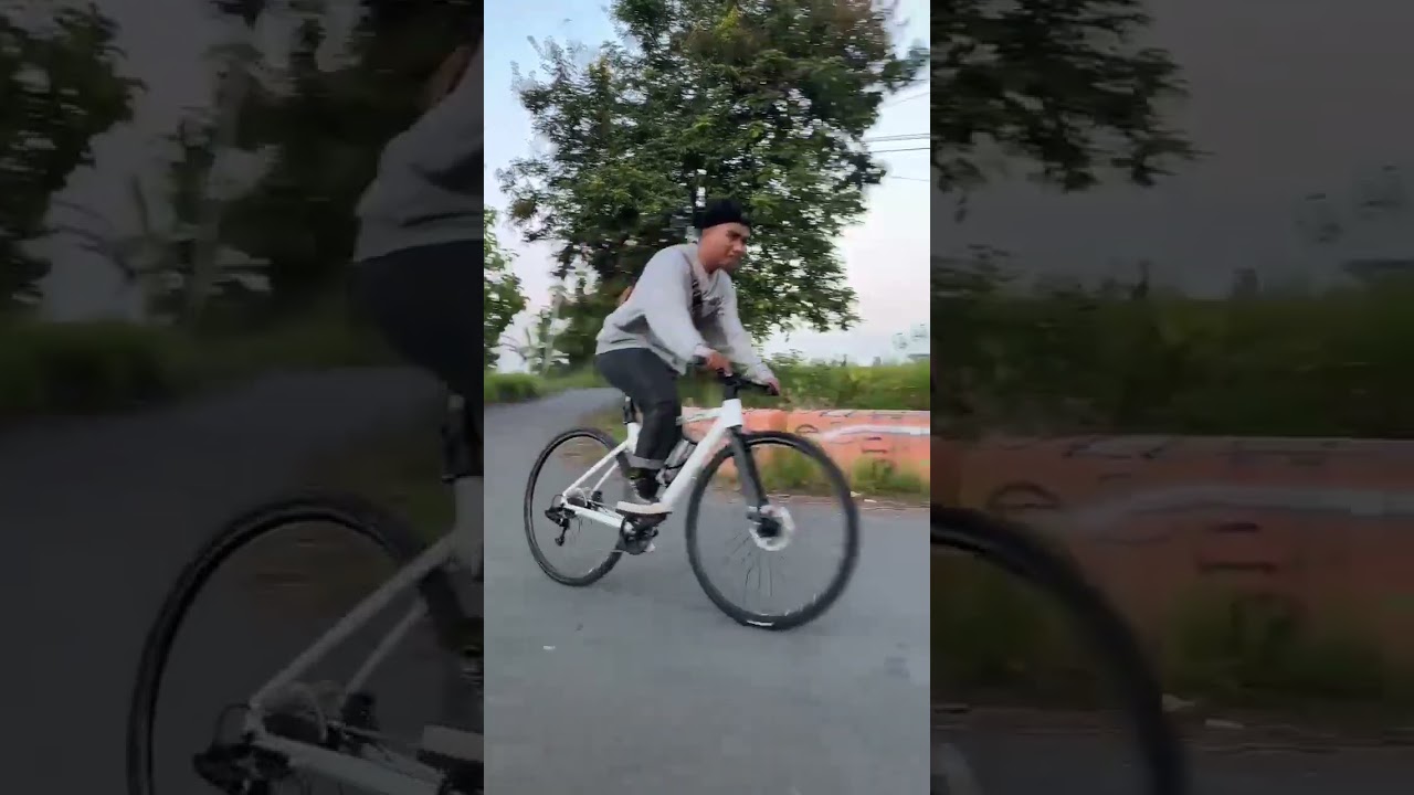 Look pas jalan nikung java wahoo kece badai...cummter bike jadinya