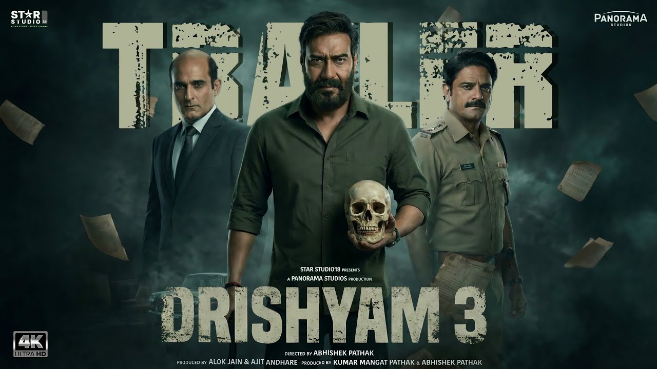 Drishyam 3 Official Trailer | Ajay Devgan | Akshay Khanna | Jaideep Ahlawat | Abhishek Pathak|Update
