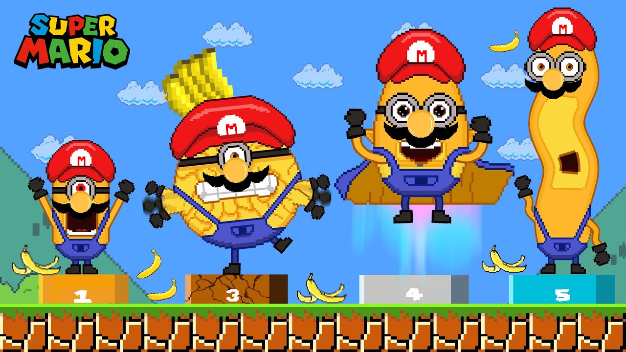 Evolution of Mega Minion with 999 Bananas in Super Mario bros | Game Up