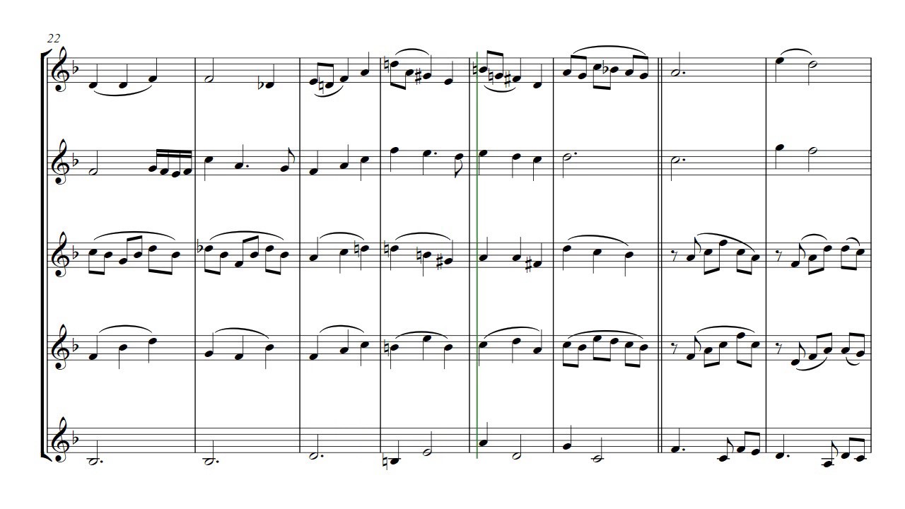 Moon River - brass quintet