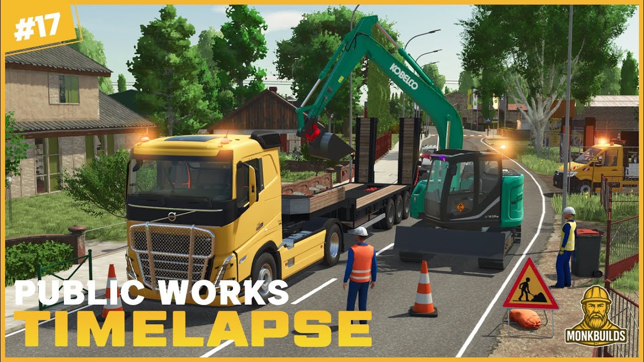 🚧 Picking Up a Brand New Kobelco Excavator! | FS25 Construction Roleplay on Polesine map!