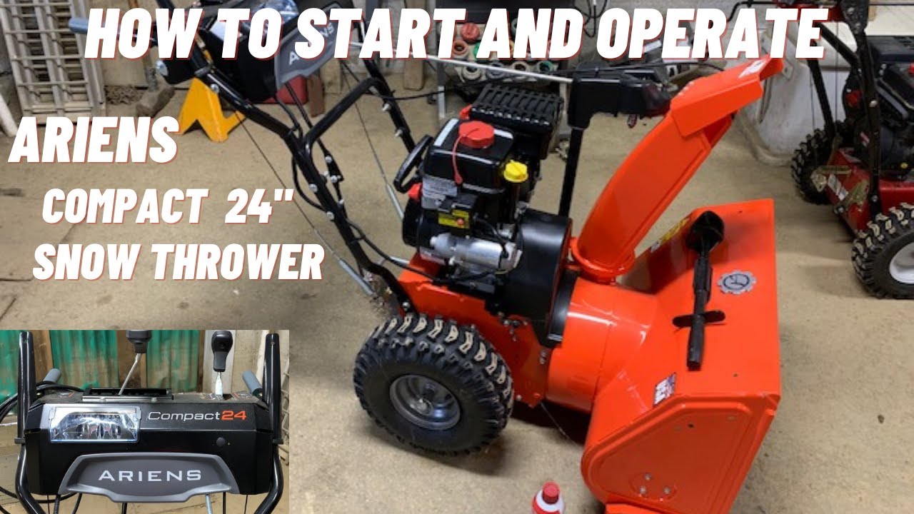 Как запустить и эксплуатировать снегоочиститель Ariens Compact 24