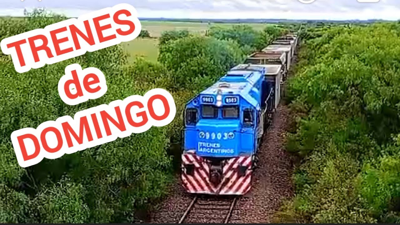 ESTACIÓN y TRENES por Gdor DOMÍNGUEZ ER Ferrocarril G URQUIZA 02-3-2025 Locomotora 9903 + 7905