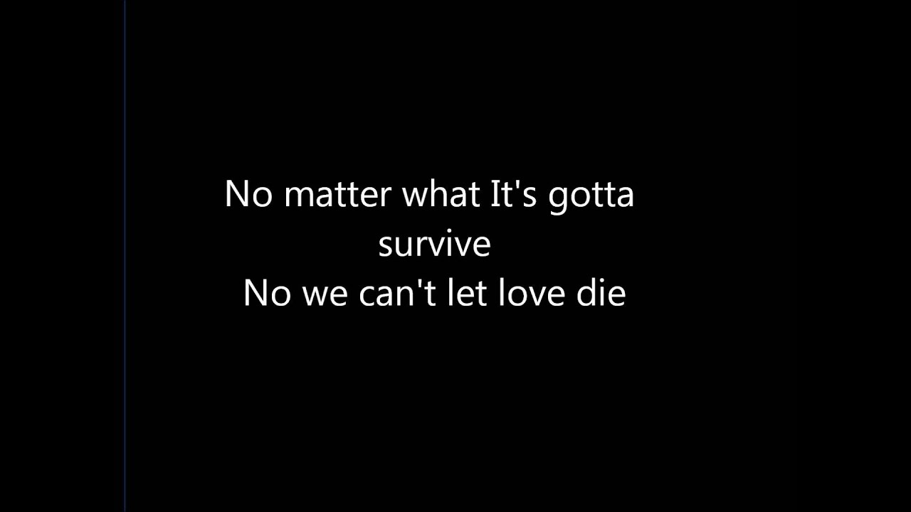Can't Let Love Die- Tank Lyrics