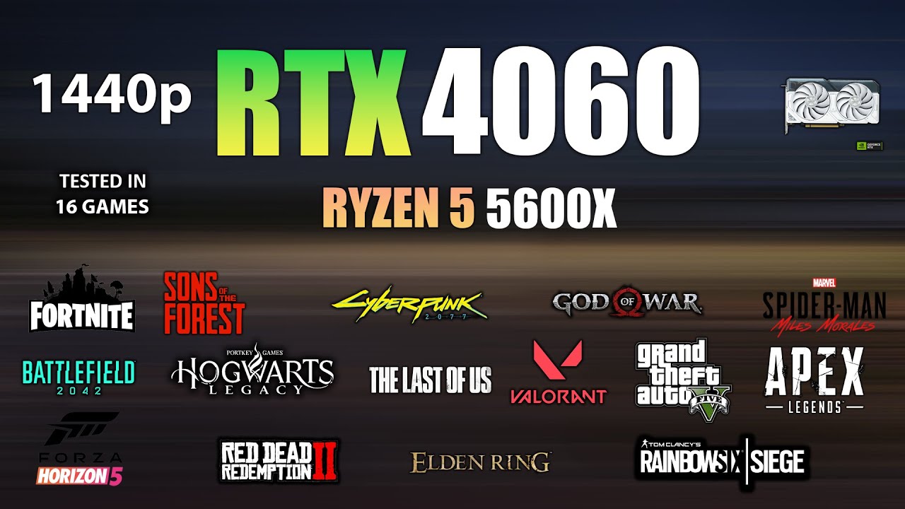 RTX 4060 : Test in 16 Games At 1440p - RTX 4060 Gaming