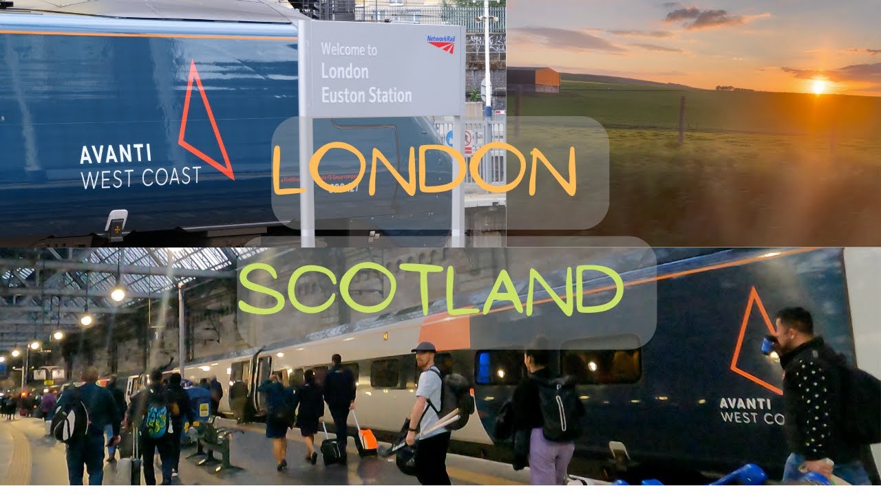 London to Scotland by Train | Avanti West Coast | 4K