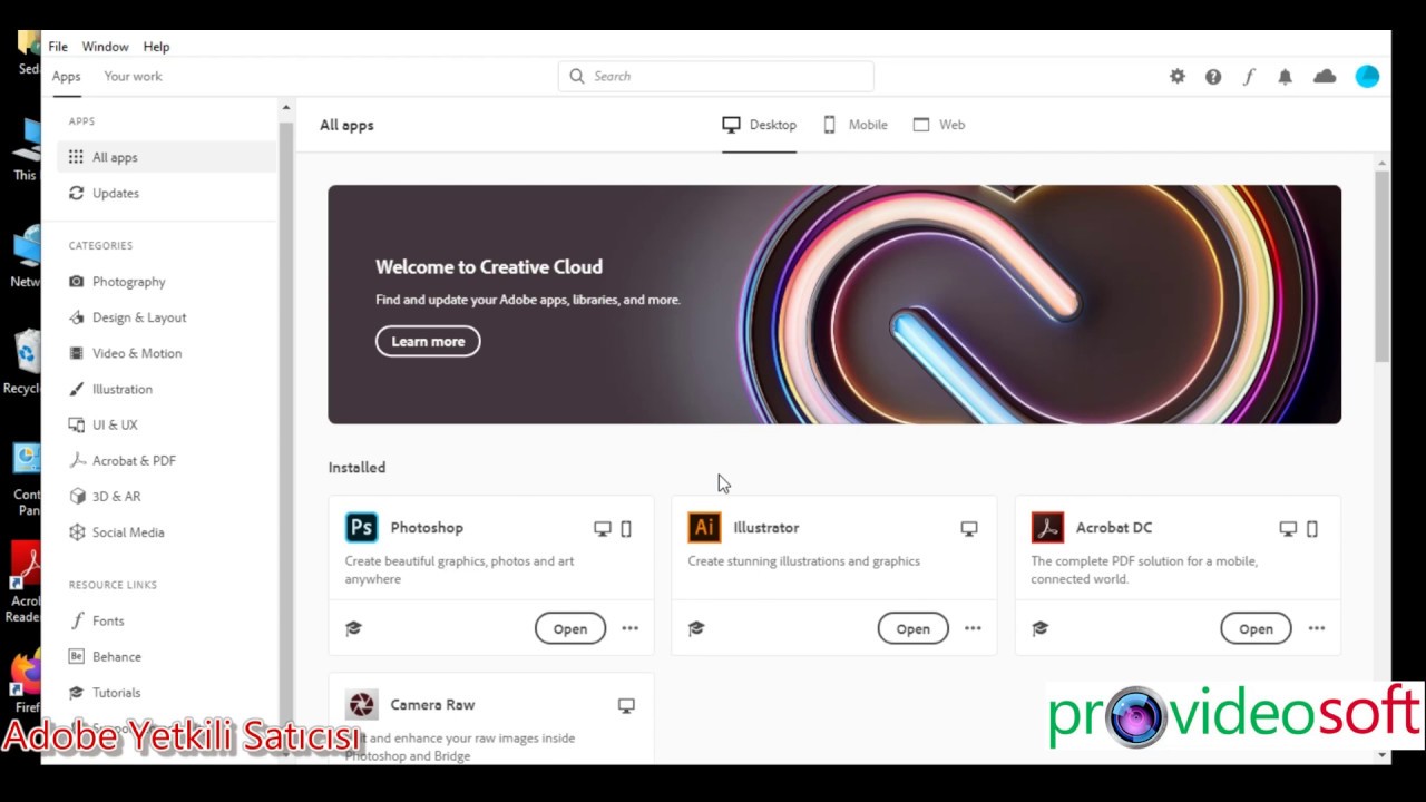 Adobe Creative Cloud'da Hangi programlar var?