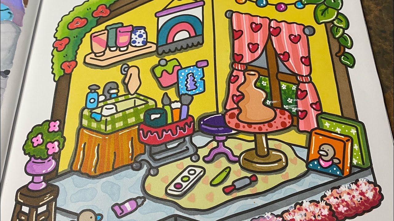 ART ROOM 👨‍🎨 Coloring Stress Relief | Satisfying Video | Therapy | COCOWYO 