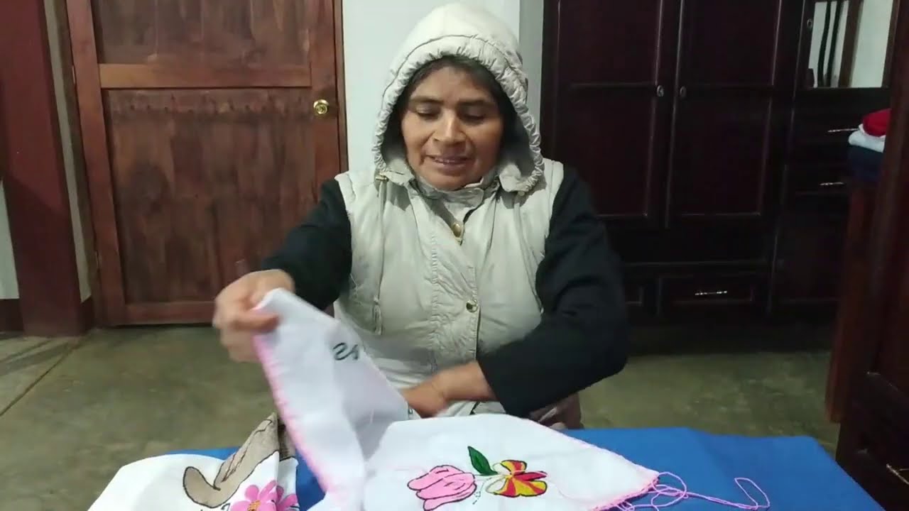 Cómo poner Orilla para servilleta bordada a mano fácil y rápido
