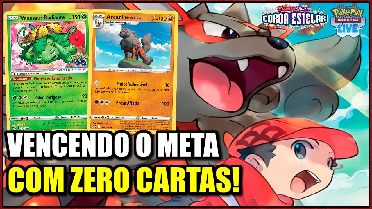 DECK DE ARCANINE DE HISUI: VENÇA SEUS OPONENTES COM ZERO CARTAS NA MÃO | POKÉMON TCG LIVE