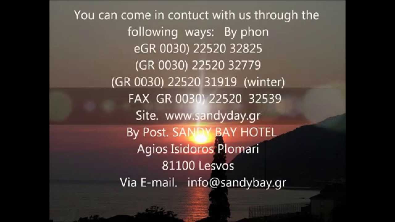 SANDY BAY Hotel at Lesvos.Greece. www.sandybay.gr