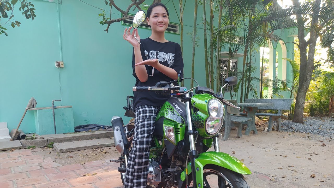 Đập Hộp Cặp Kính CRG Kiểu Giọt Nước | Kymco K-pipe 50cc | Tấn Khoa Vlog