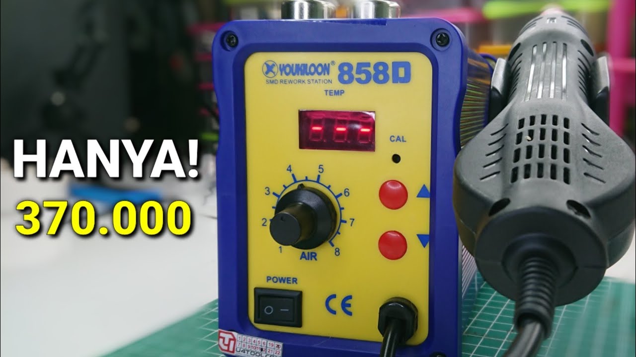 BLOWER DIGITAL TERMURAH, SOLDER UAP 858D (YOUKILOON)