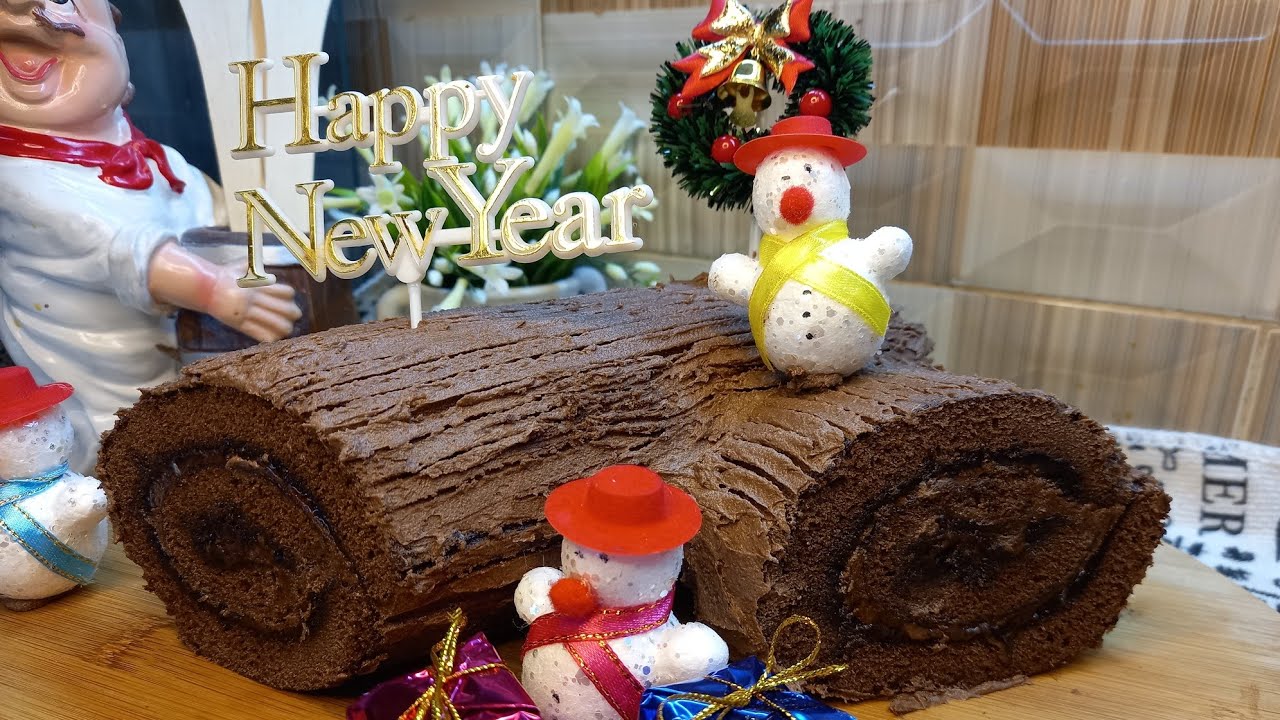 طريقة تحضير بوش دو نويل Bûche de Noël Yule Log
