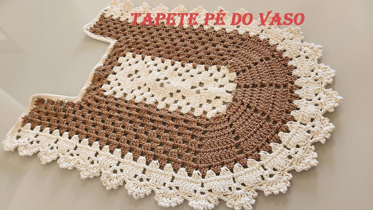 TAPETE PÉ DO VASO - jogo de banheiro Pathy, simples, fácil e econômico -#2 parte