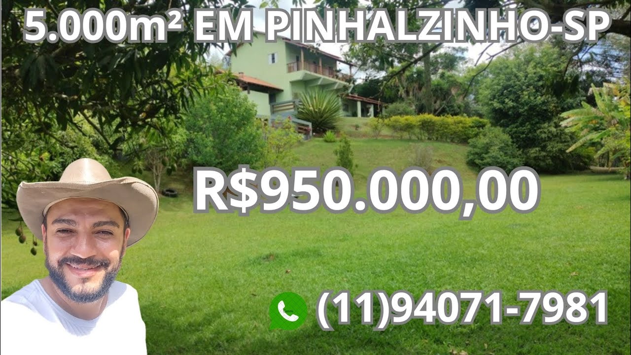 CHÁCARA COM LAGO EM PINHALZINHO -SP R$950.000,00