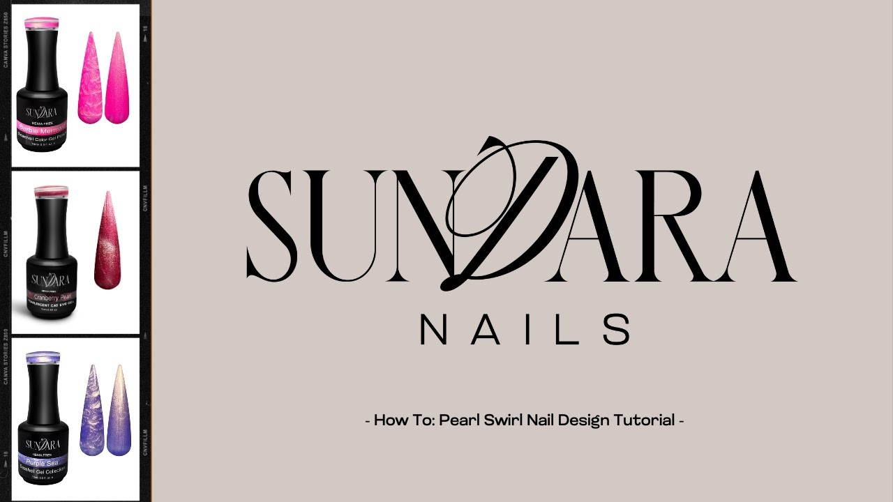 How To: Pearl Swirl Nail Design Tutorial | HEMA FREE | Easy Nail Art