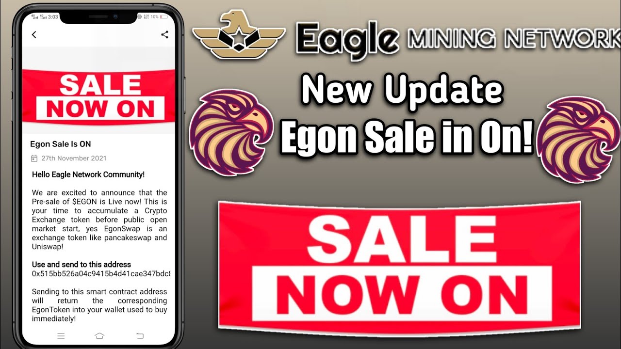 Eagle network new update | Egon sale is on | eagle network token buy and sell start now