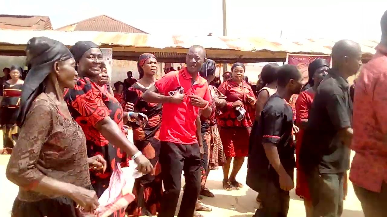 Funeral Service in Ghana; Akyem Takrowase. Kwame Agbash on the Dancing Floor