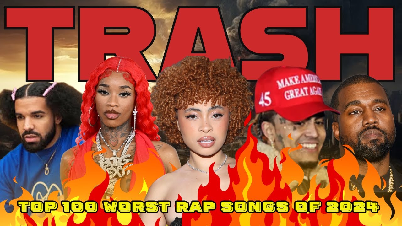 Trash! Inconspicuous Thoughts reacts to the top 100 - Worst rap songs of 2024. #drake #mustwatch