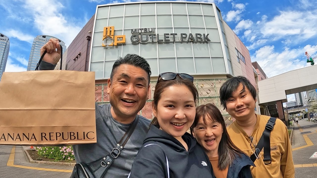 【休日 Vlog】家族でまったりアウトレットはしごの旅！
