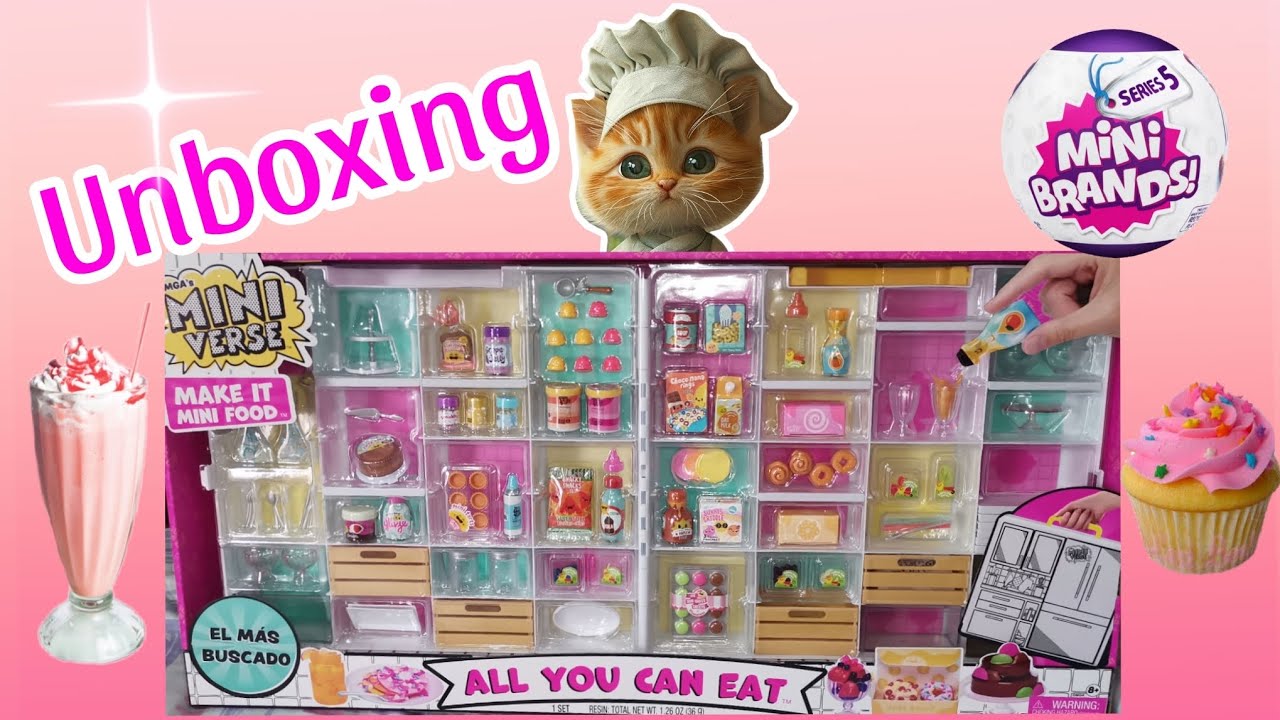 Reposteria MINIATURA || MINI VERSE ALL YOU CANT EAT #miniature #unboxing @vitriolbishoff5638