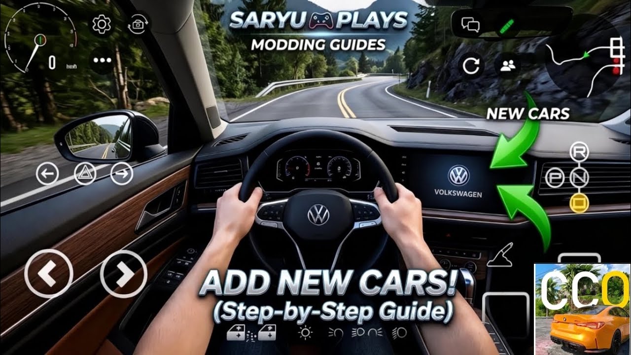 HOW TO ADD NEW CARS / MUSIC IN CUSTOM CARS : ONLINE DRIVE - VW Passat