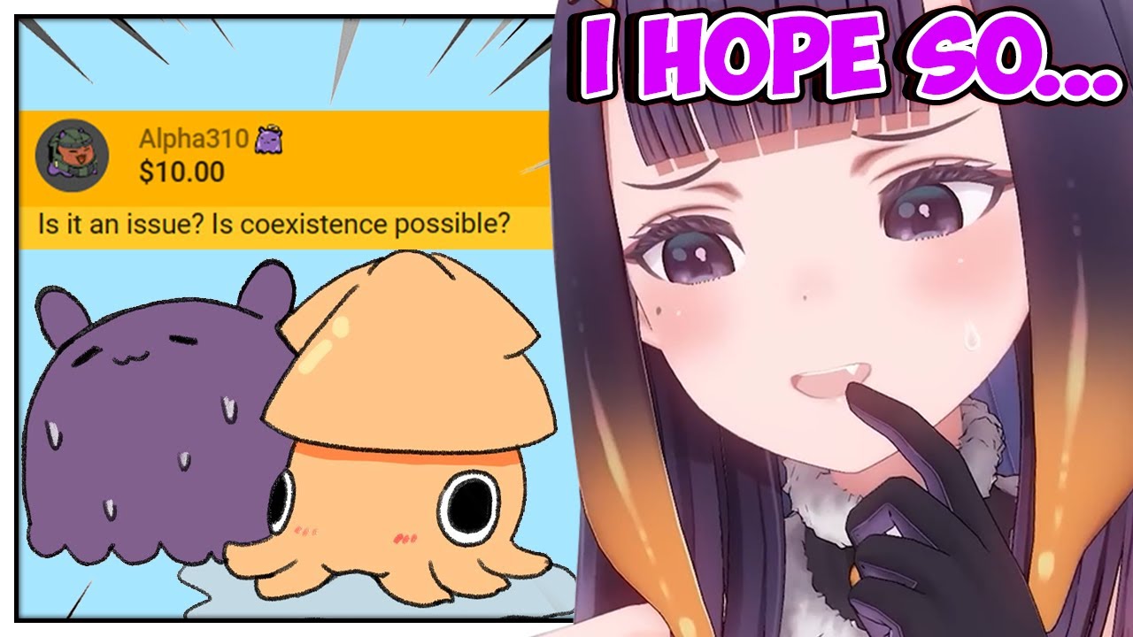 Ina addresses the coexistence of Takodachi and Ikadachi