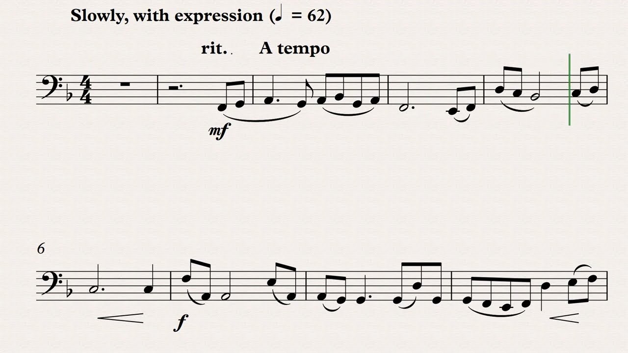 La Califfa – Ennio Morricone | Tuba Play-Along + Sheet Music 🎼🎶
