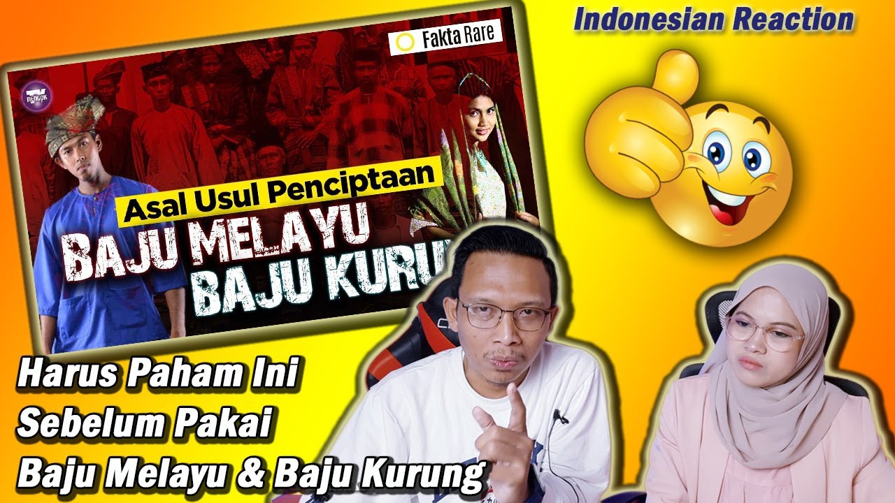 Indonesian Reaction‼️FAKTA RaRe ASAL USUL PENCIPTAAN BAJU MELAYU DAN BAJU KURUNG