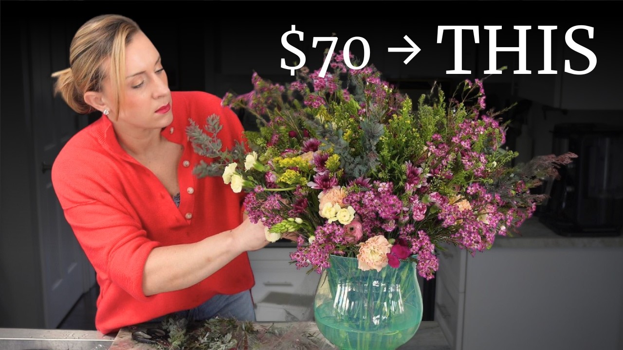 How to Turn $70 of Trader Joe’s Flowers into a Luxury Bouquet (That Lasts!)