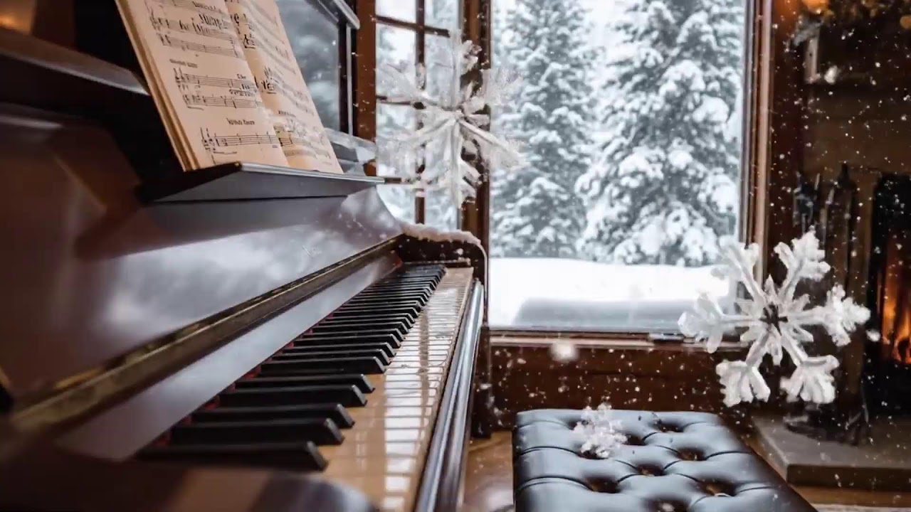 Warm Piano Jazz for Fireplace – Ideal for Winter Relaxation