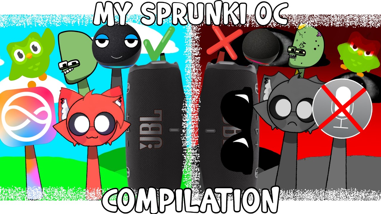 My Sprunki OC Compilation (Siri, Checkmark, Camilmations, JBL, Duolingo, Alexa, D)