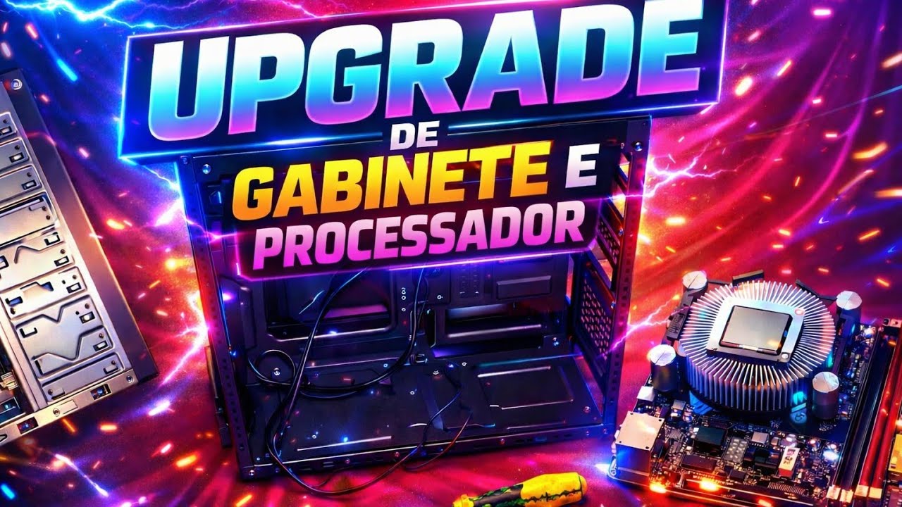 FIZ UPGRADE DE GABINETE E PROCESSADOR NO MEU PC ANTIGO 