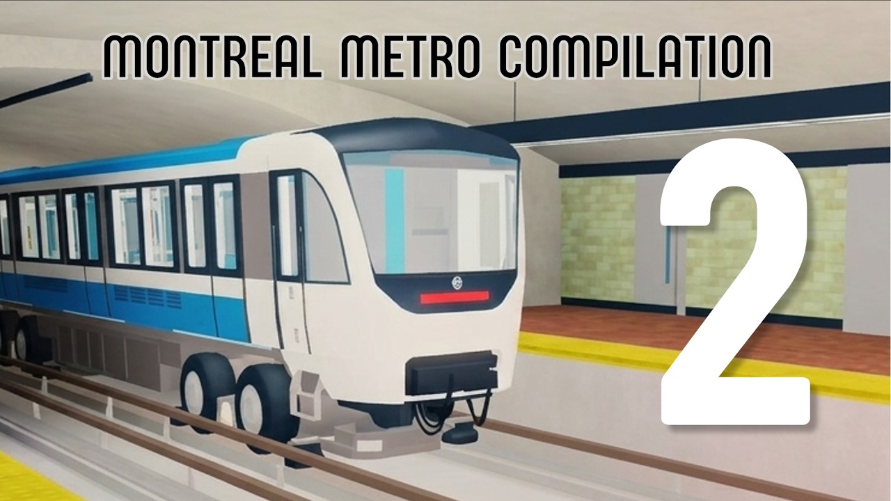 MONTREAL METRO MR-73 AND MPM-10 TRAINS COMPILATION... ON ROBLOX #2
