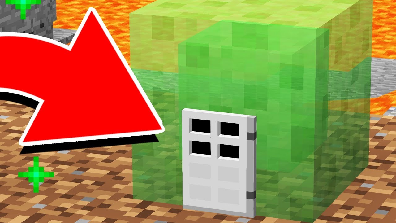 How to LIVE INSIDE a GIANT SLIME BLOCK in Minecraft PE!