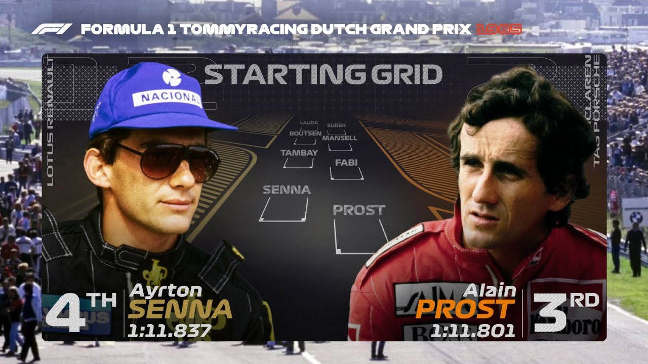 The 1985 Dutch Grand Prix Grid with 2023 graphics