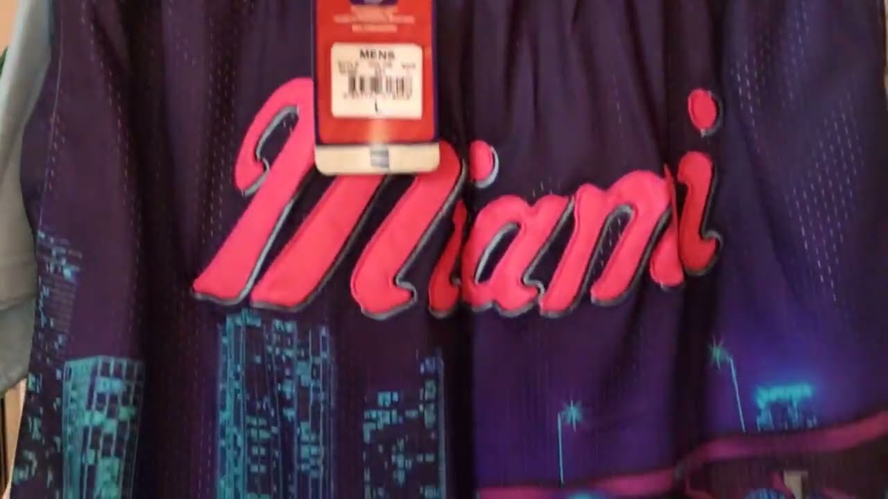 Шорты NBA Miami Heat Just Don Purple