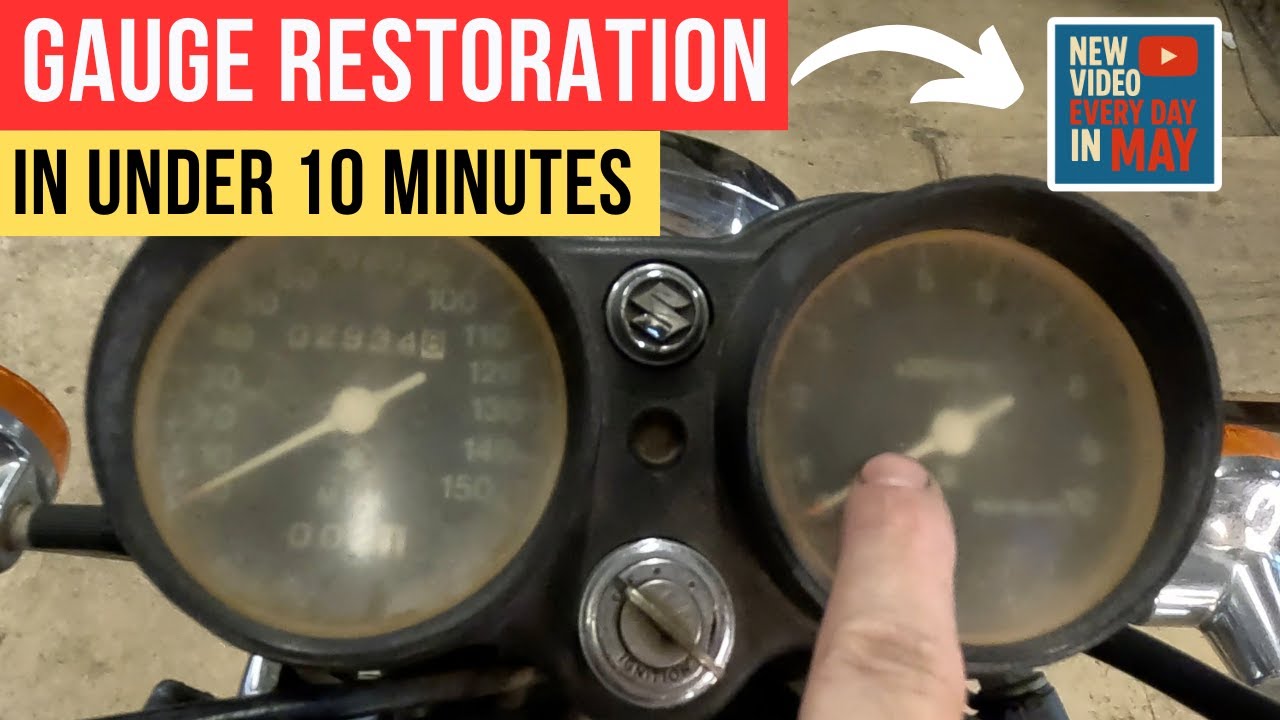 Vintage Motorcycle Cloudy Gauges? FIXED in Minutes!