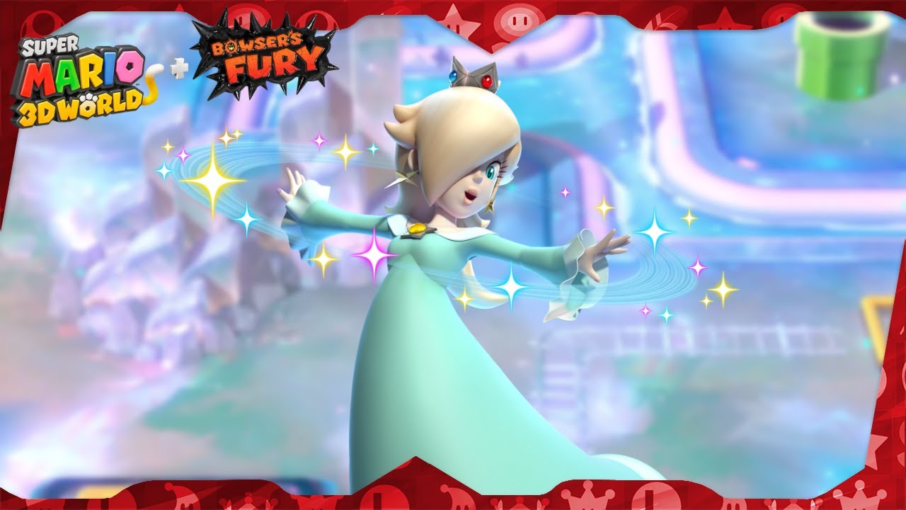 Super Mario 3D World for Switch ᴴᴰ | World 3 (All Green Stars & Stamps) Solo Rosalina