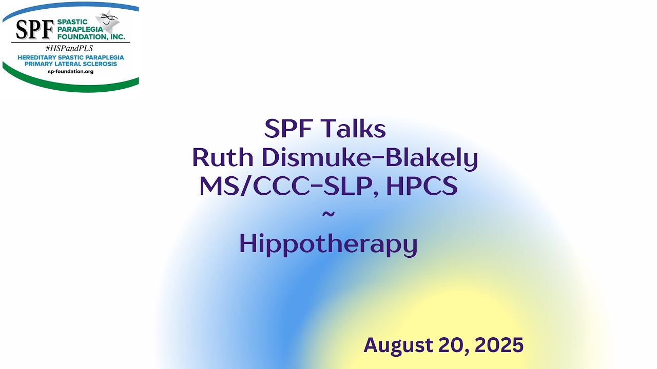 SPF Talks Hippotherapy with Ruth Dismuke-Blakely, MS/CCC-SLP, HPCS